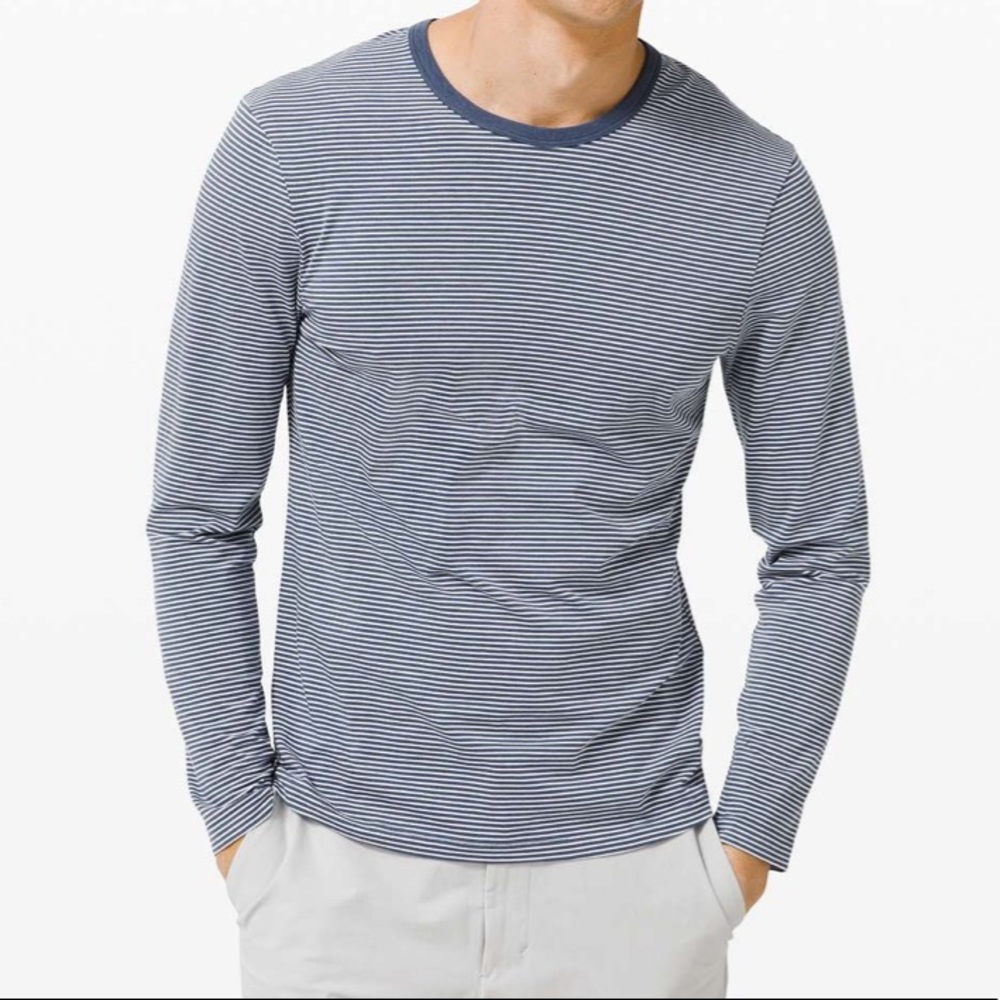 Men's Striped Long Sleeve Shirt